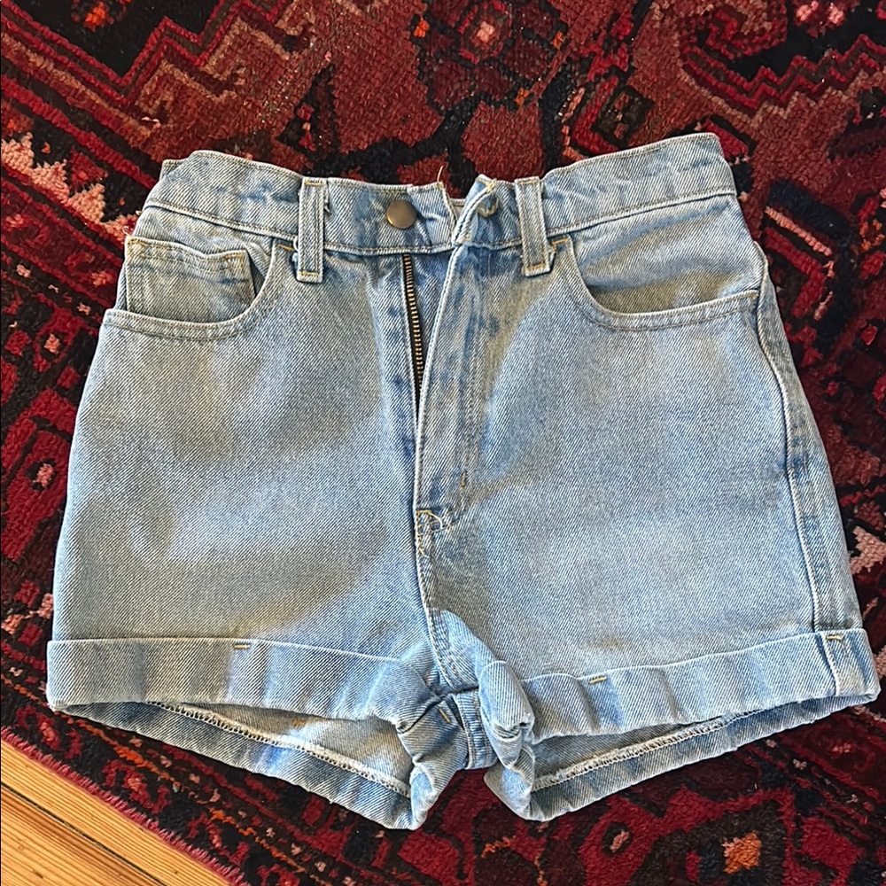 American Apparel Blue Jean Shorts
